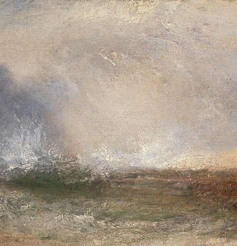  Turner_Stormy Sea Breaking on a Shore 